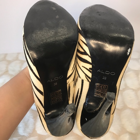 Aldo 🦓 zebra print peep toe heel - Picture 5 of 6